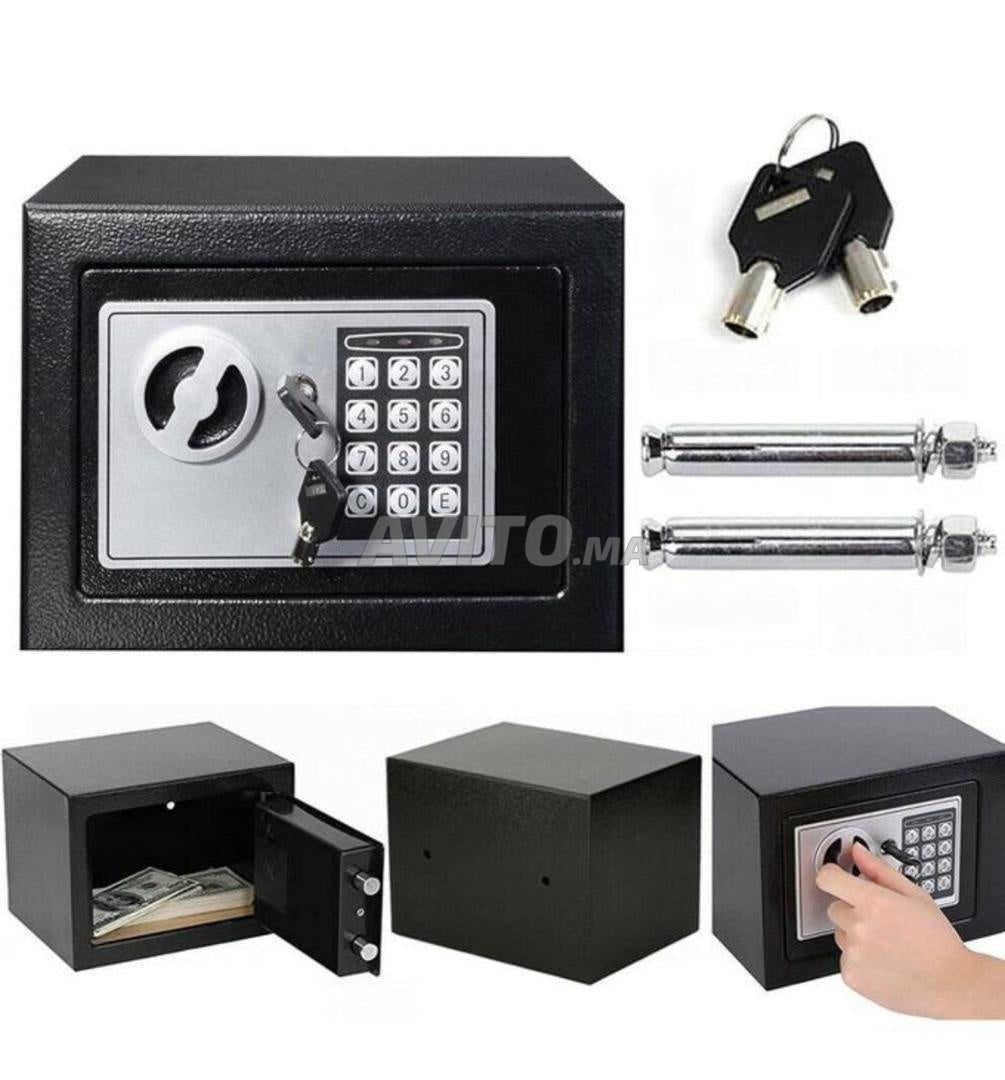 Coffre-fort numérique de sécurité électronique 17x17x25cm خزنة رقمية أمنية إلكترونية