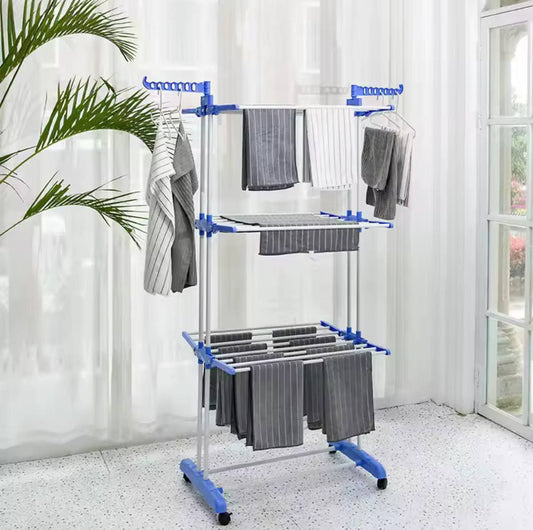 Three layers of clothes hanger 50kgs علاقة ملابس بثلاث طبقات