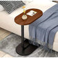 Table d'appoint en forme de C avec roulettes, mini table basse,