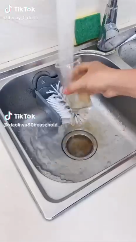 Cup washing brush Brosse de nettoyage des verres et bouteilles أداة غسل الأواني دو تصميم رائع متعددة الإستعمالات