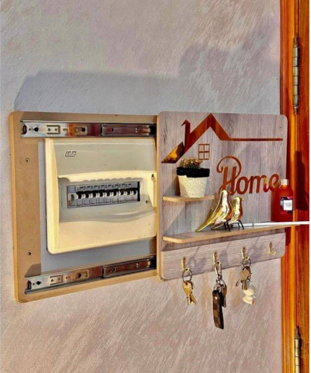 صندوق غطاء قاطع الدائرة المثبت على الحائط بباب منزلق Boîte Murale Cache-Disjoncteur avec Porte-Coulissante