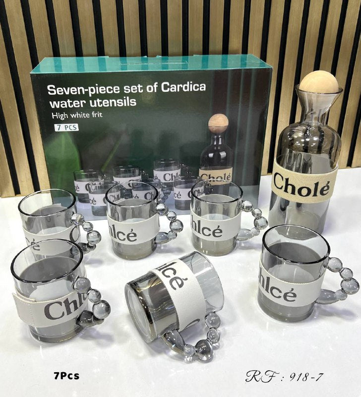 طقم أواني مياه كارديكا مكون من سبع قطع