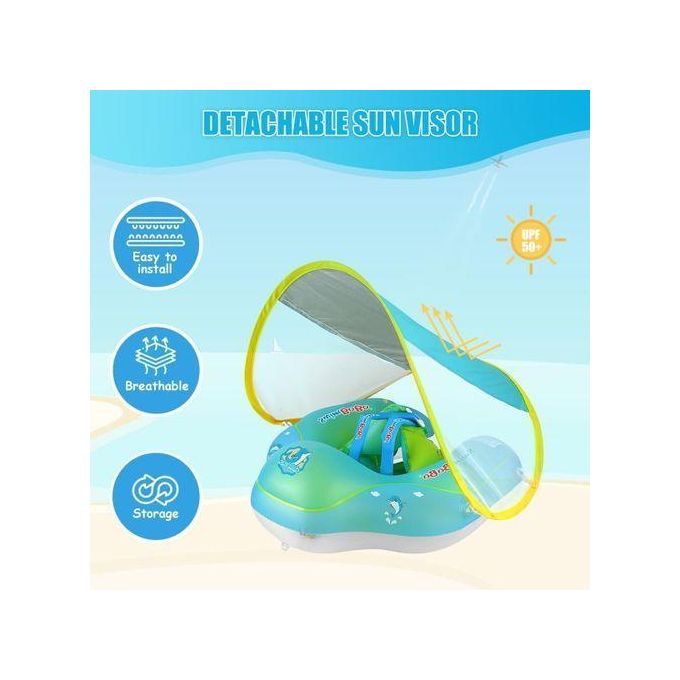 عوامة قابلة للنفخ للمسبح مع مظلة، للأطفال، عوامة للرضع Bouée gonflable avec auvent, pour enfants