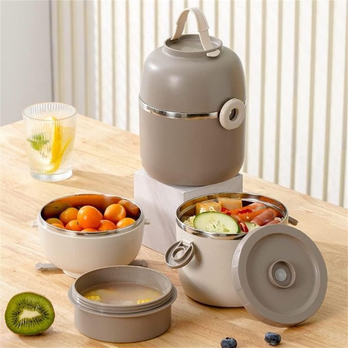 Boîte à lunch isolée en acier inoxydable صندوق غداء معزول من الفولاذ المقاوم للصدأ