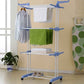 منشر غسيل عملاق نشار الملابس نشارة تجفيف Porte-linge roulant