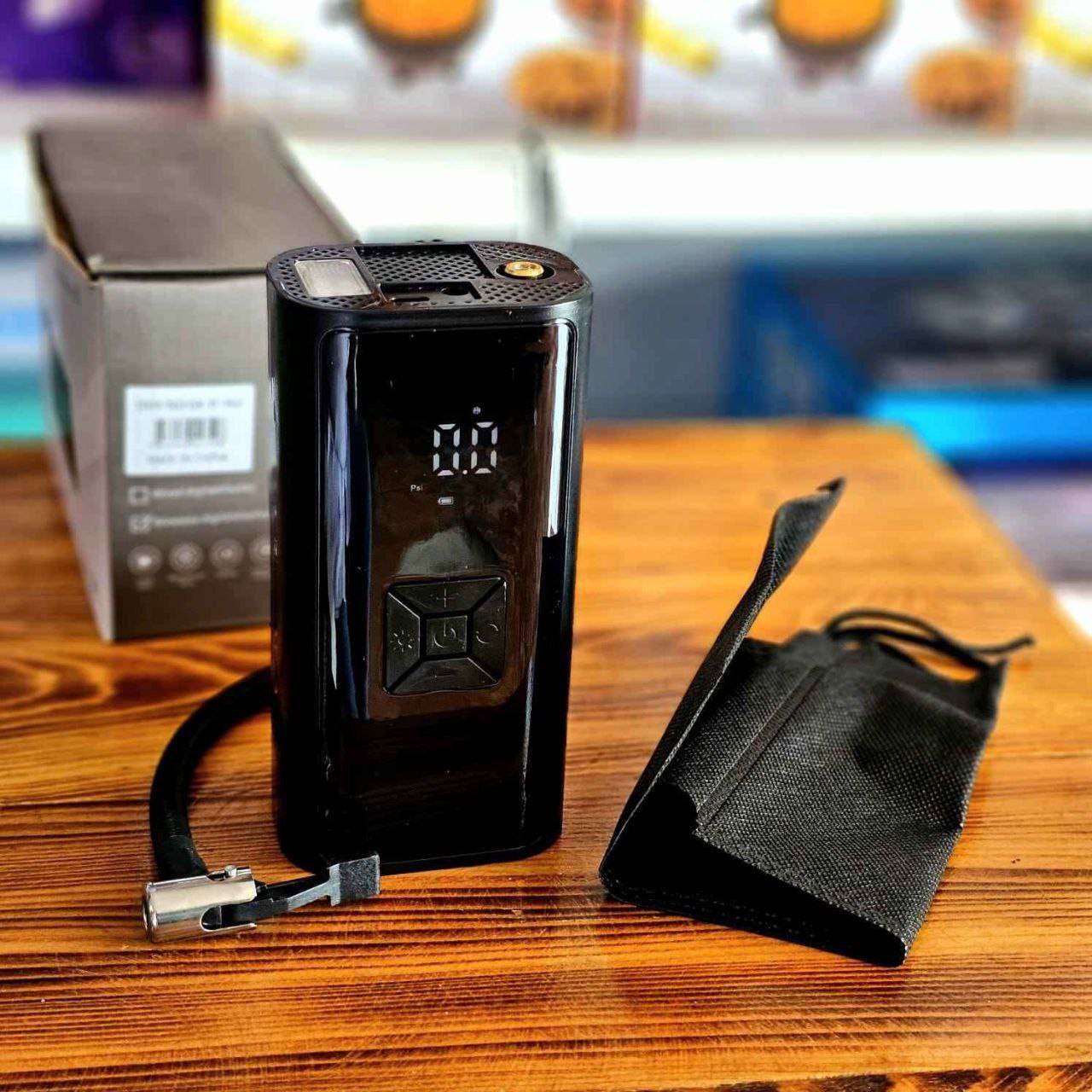 Compresseur d’Air Portable Digital Gonfleur Électronique pour Pneus avec Affichage LED