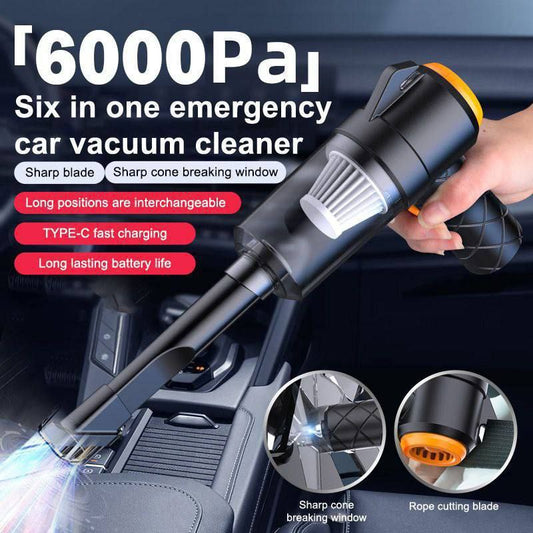Aspirateur de voiture d'urgence 6en1 مكنسة كهربائية طوارئ للسيارة
