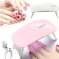 جهاز تنشيف صباغة الأظافر UV Dissolvant Mini Lampe UV pour Sécher les Ongles Sèche-vernis à Ongles à Lumière LED UV
