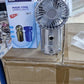Lampe LED Camping Lampe De Poche solaire avec ventilateur مصباح تخييم LED مصباح يدوي يعمل بالطاقة الشمسية مع مروحة وبطارية شحن