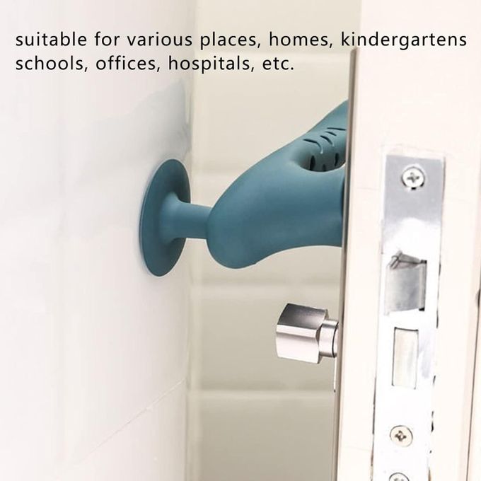 مقبض باب سيليكون مع كوب شفط Poignée de porte en silicone avec ventouse