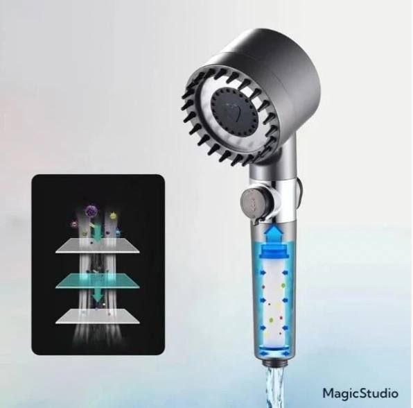 Turbocharged Shower head Pommeau de douche de massage رأس دش
