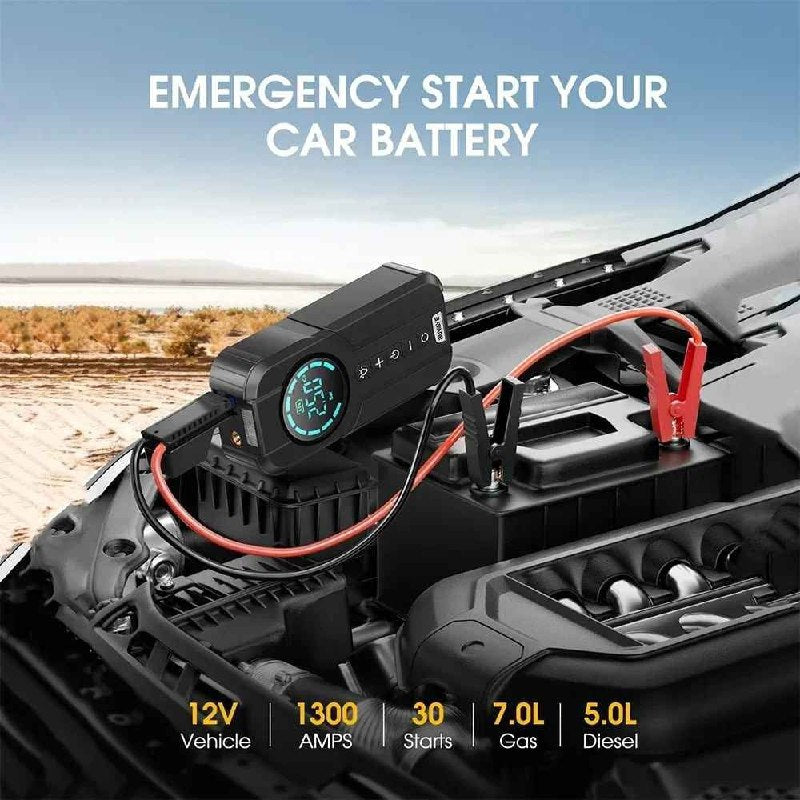 ضاغط هواء للسيارة شاحن بطارية سيارة Fast Inflator Compresseur d'air numérique portable