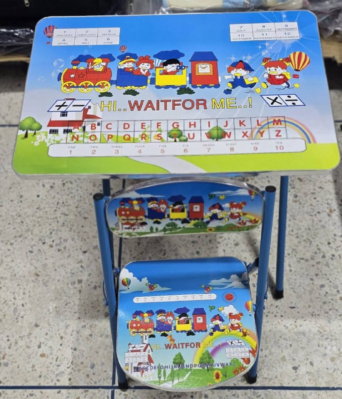 Table et une chaise pliante pour enfant طاولة وكرسي قابل للطي للأطفال