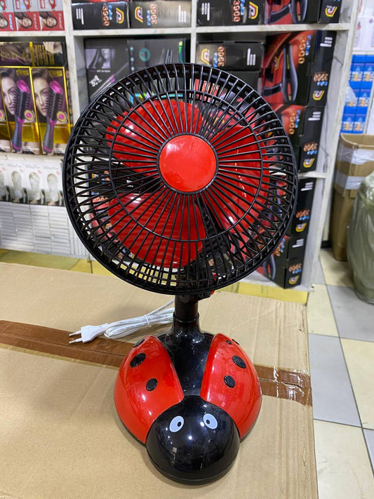 Ventilateur électriqu en forme de coccinelle rouge مروحة كهربائية كرتونية، مروحة أرضية