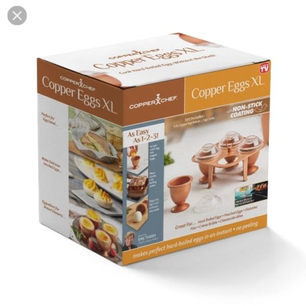 Copper Eggs Cuiseur à œufs sans coquille antiadhésif طباخ بيض غير لاصق بدون قشر