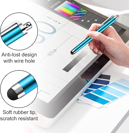 أقلام لمس سعوية عالمية للأجهزة اللوحية Stylets Universels Capacitifs à Écran Tactile pour Tablettes, iPad Mini, iPad Pro, iPad Air, Smartphones