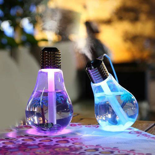 فواحة مرطبة للهواء LED مع كابل USB سعة 400ml Bulb Humidifier