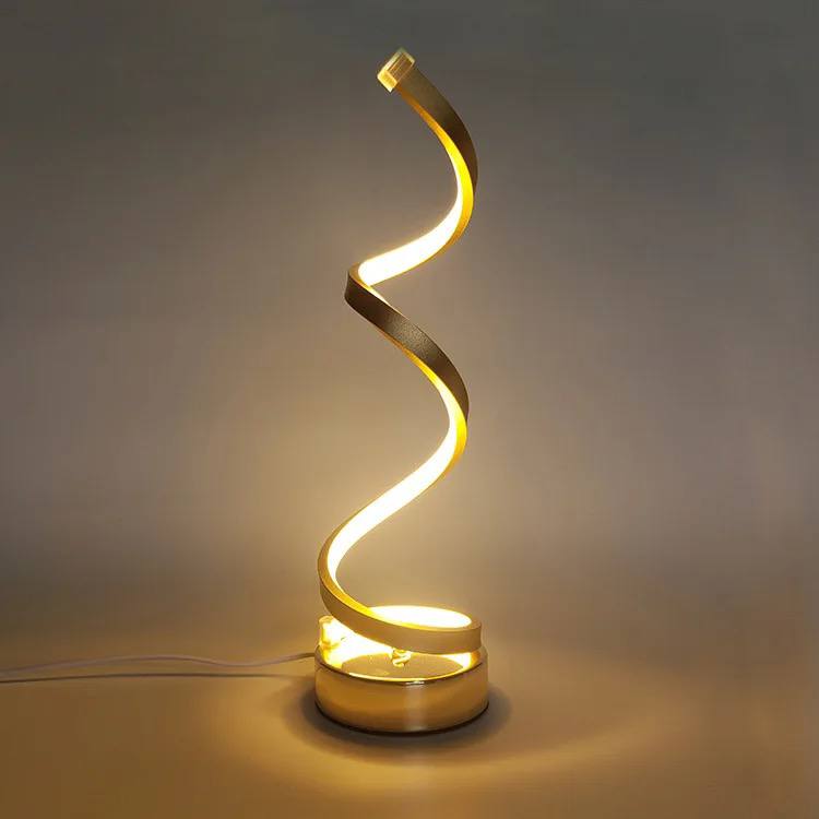 مصباح طاولة LED حلزوني Lampe de table LED spirale