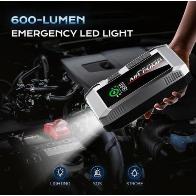 جهاز تشغيل بطارية السيارة وضاغط هواء Booster de Batterie et Compresseur d'Air Auto COSSIFTU