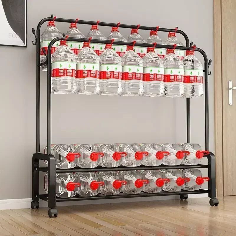 رف ملابس قوي مزدوج القضبان