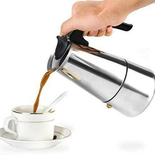 Espresso Maker صانع قهوة اسبريسو إيطالي من الفولاذ المقاوم للصدأ