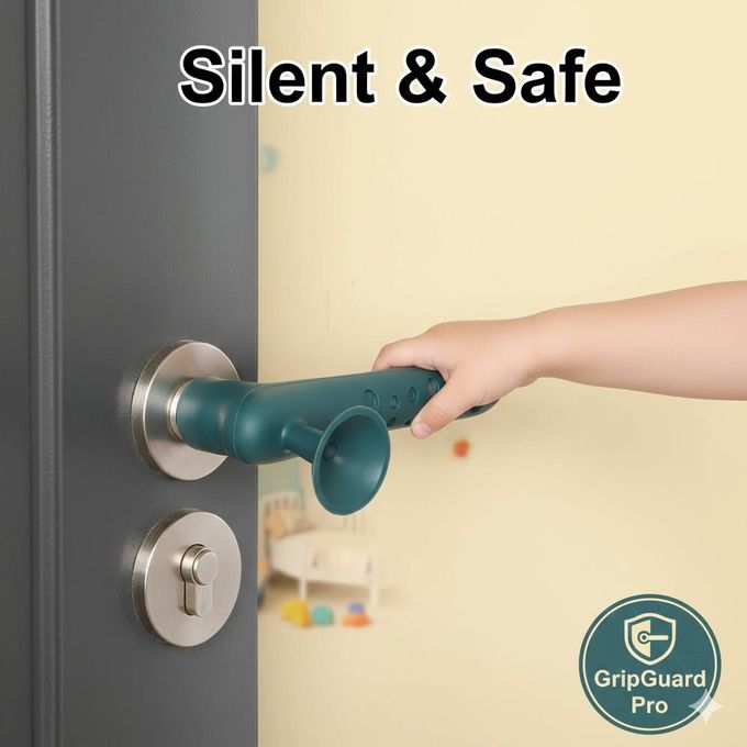 مقبض باب سيليكون مع كوب شفط Poignée de porte en silicone avec ventouse