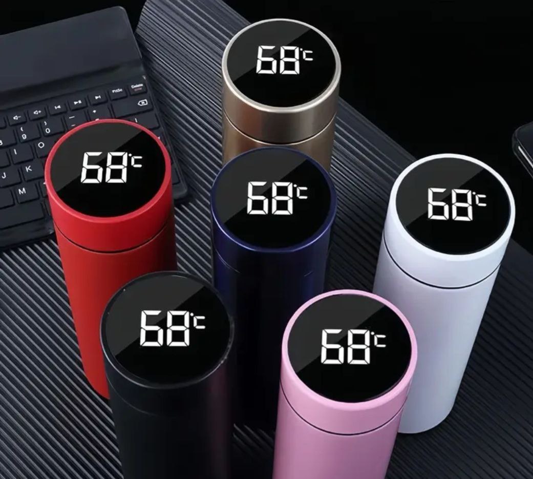 Gobelet Isolé Thermomètre Intelligent Bouteille d'Eau en Acier