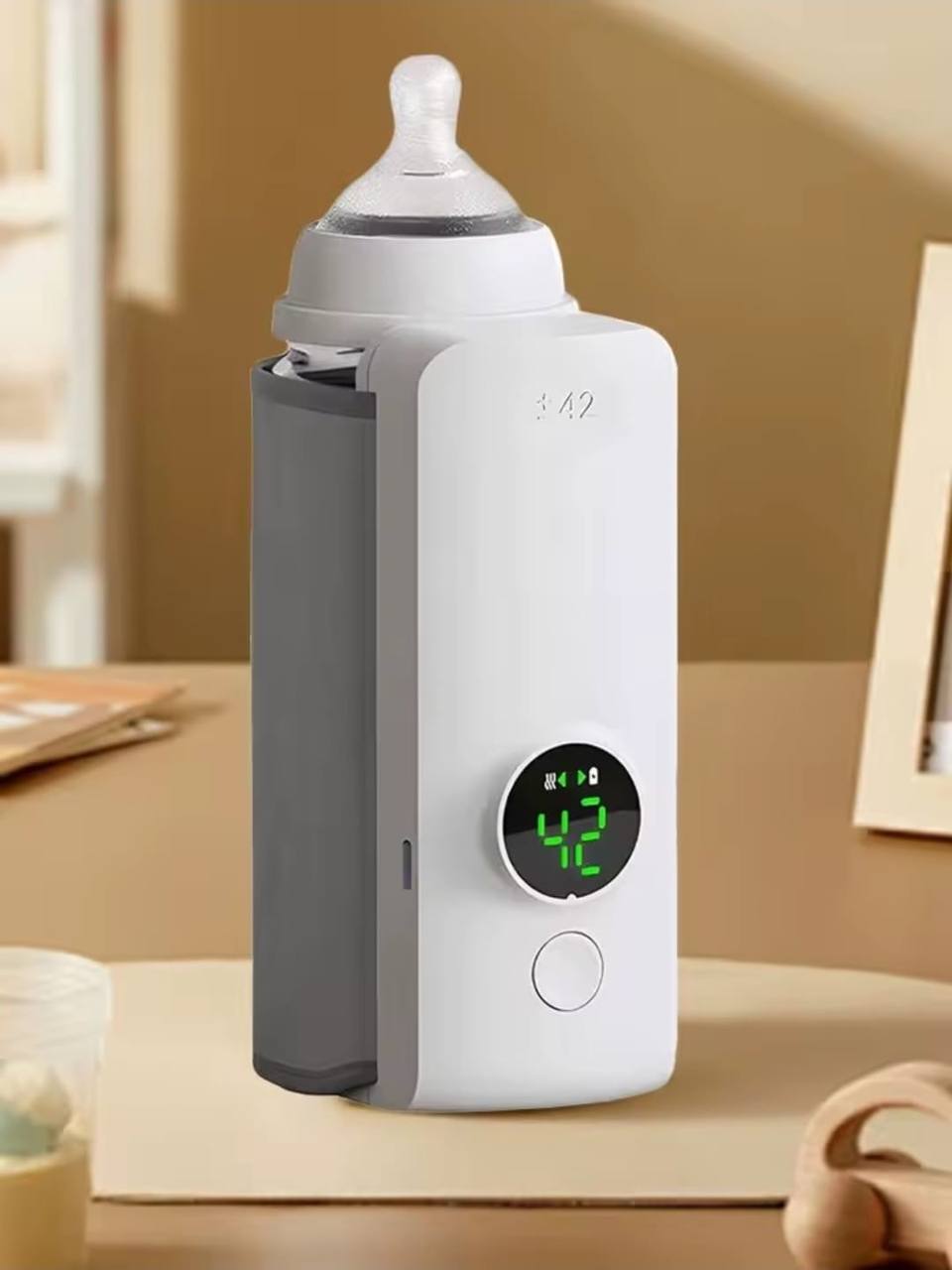 Chauffe-biberon portable, 6000 mAh, alimenté par batterie جهاز تدفئة زجاجات الأطفال المحمول، بسعة 6000 مللي أمبير، يعمل بالبطارية