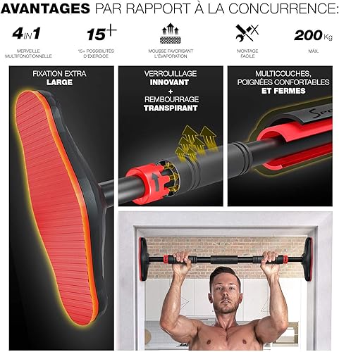 Barre de traction, barre de traction murale KS270 قضيب سحب، قضيب سحب مثبت على الحائط، قضيب تمارين متعدد المقابض