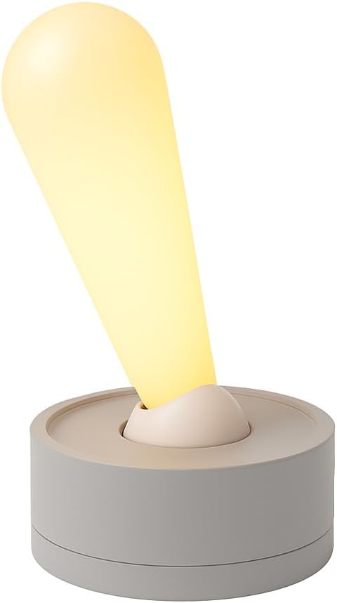 مصباح ليلي محمول يعمل بمفتاح تبديل، مزود بعصا تحكم، قابل لإعادة الشحن Lampe à interrupteur à levier, veilleuse portable avec joystick