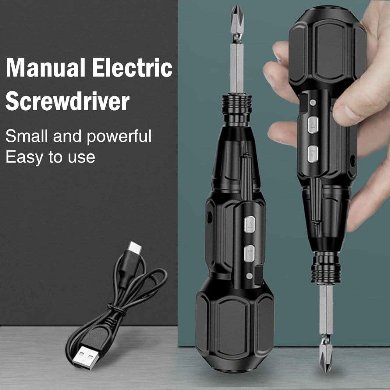 Mini tournevis électrique sans fil avec pointe magnétique