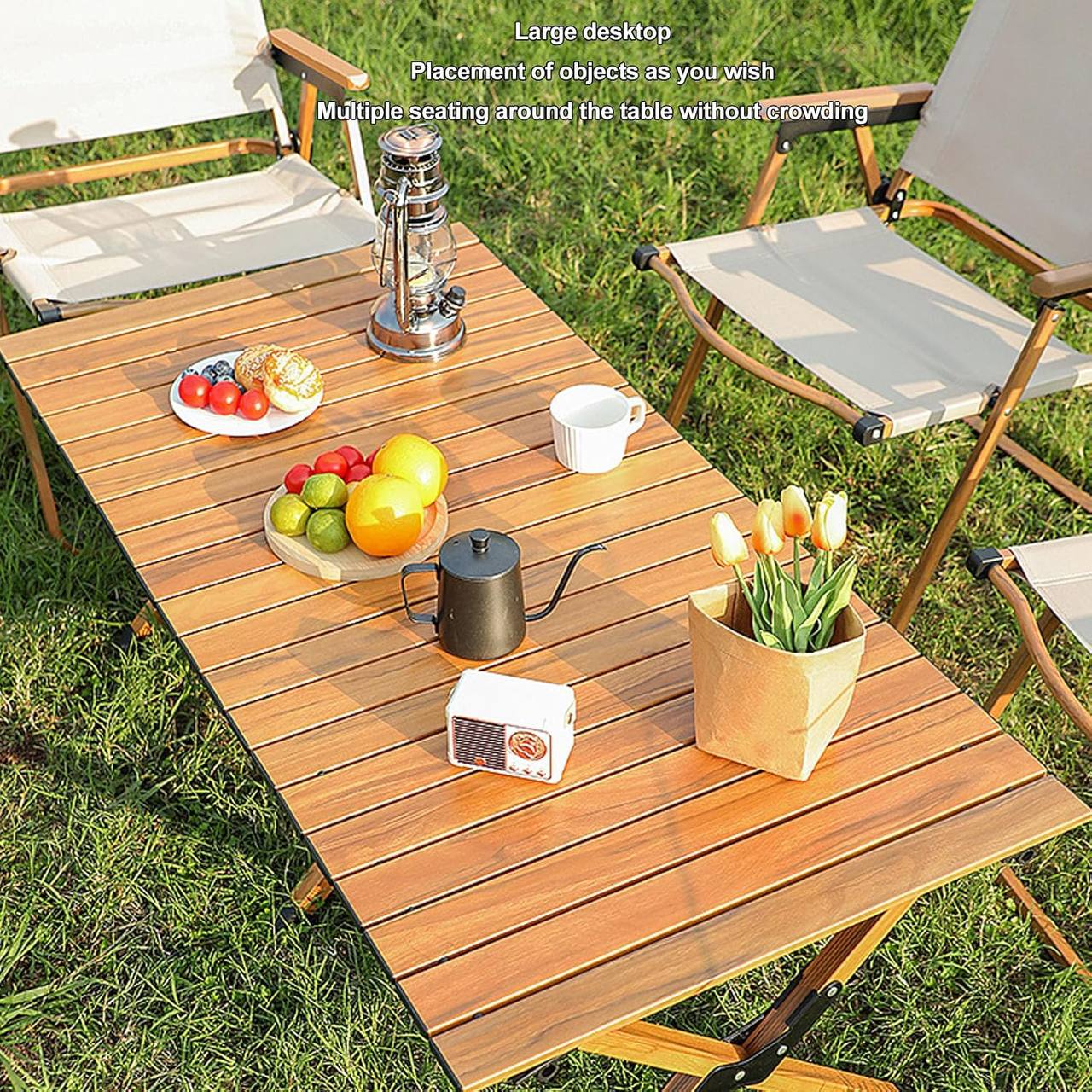 طاولة تخييم قابلة للطي، طاولة جانبية للتخييم، مكواة شواء Table de Camping Pliante, Table d'appoint de Camping, Fer à Barbecue
