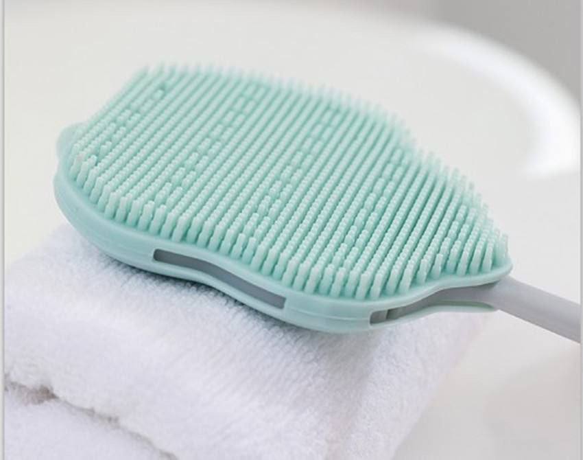 Deep cleaning silicone shower brush فرشاة الاستحمام السيليكونية للتنظيف العميق