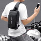 Sac à Bandoulière en Cuir Multi-Poches, Sac Imperméable Antivol, Chargeur USB
