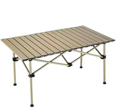 طاولة تخييم قابلة للطي تتسع لأربعة أشخاص، متعددة الاستخدامات للشاطئ والسفر  Table pliante de camping 4 personnes polyvalente la plage, les voyages