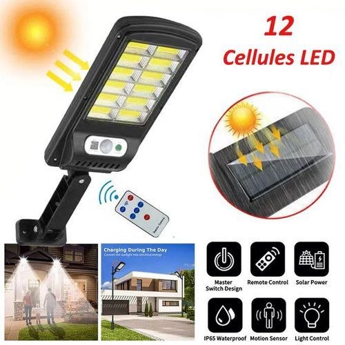 مصباح كشاف شمسي LED مع جهاز تحكم عن بعد