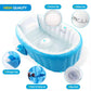 Baignoire gonflable pour bébé avec un coussin antidérapant central حوض استحمام قابل للنفخ للأطفال مزود بوسادة مركزية مانعة للانزلاق