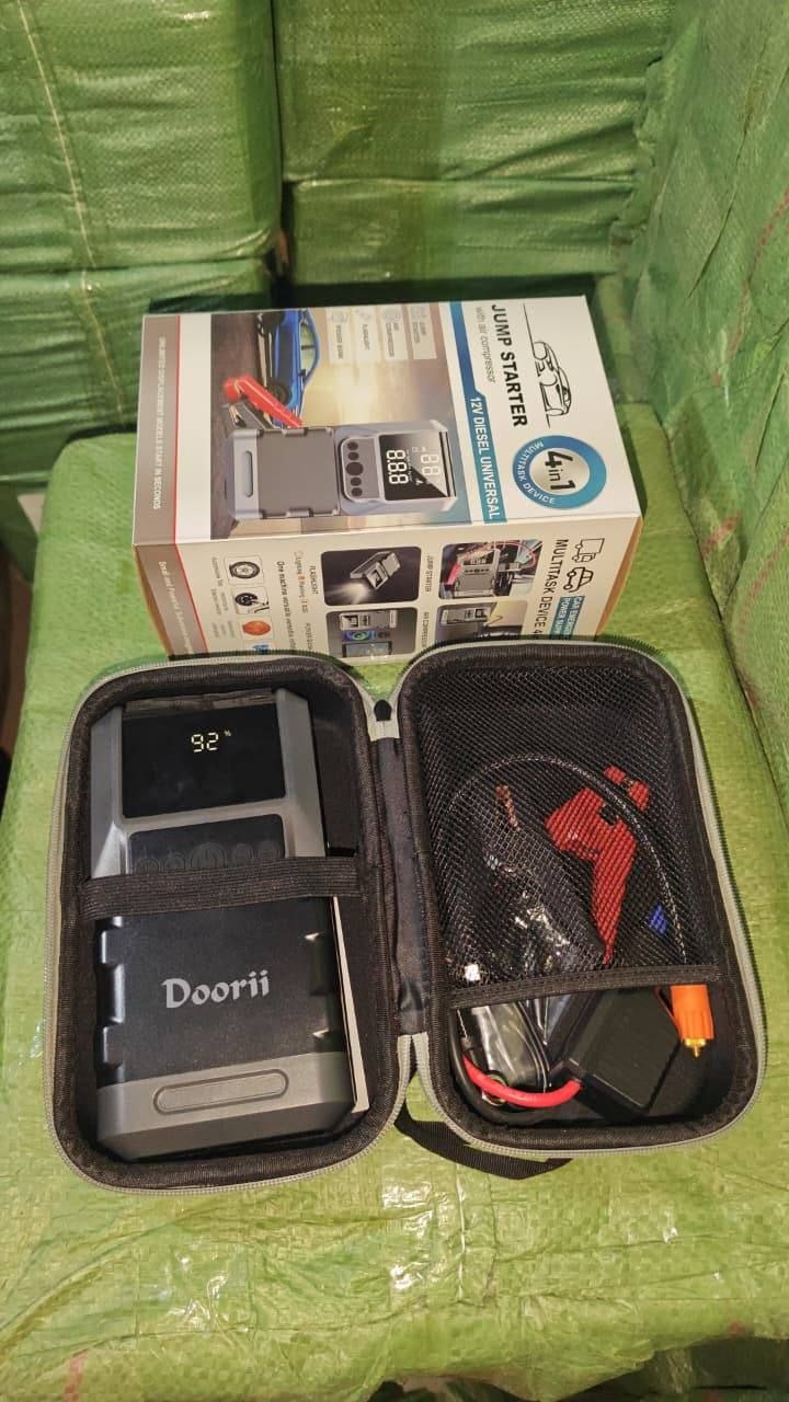 جهاز تشغيل بطارية السيارة وضاغط هواء Booster de Batterie et Compresseur d'Air Auto COSSIFTU