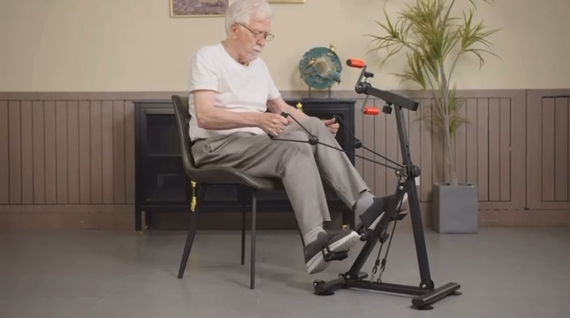 جهاز تمرين منزلي داخلي يعمل بالدواسات، مزود بعجلة تدليك علاجية Usage Domestique Intérieur Pédale Vélo D'exercice Roue De Massage Thérapeutique