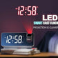 ساعة منبه رقمية بتقنية LED وخاصية العرض الضوئي Réveil numérique LED à projection avec un grand écran miroir