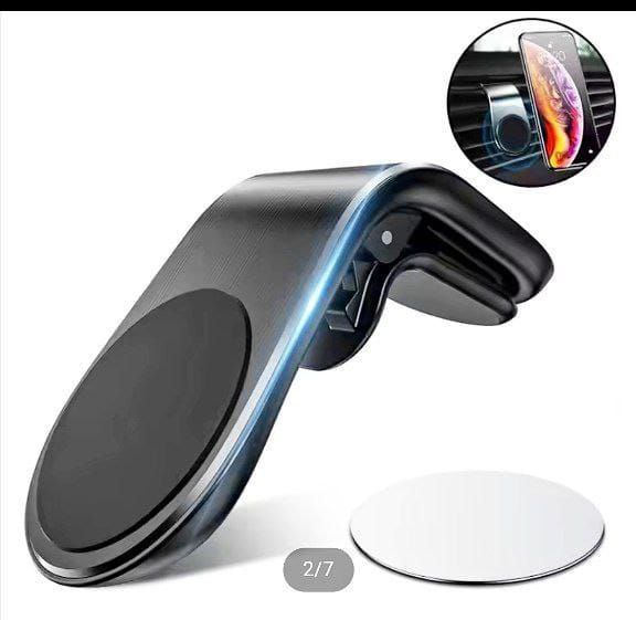 مشبك تهوية للسيارة، دعامة مغناطيسية Clip de ventilation pour voiture, support magnétique universel en forme de L pour téléphone portable, Clip de fixation