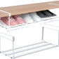 منظمة أحذية معدنية بيضاء قابلة للتوسيع Organisateur de chaussures extensible en métal blanc