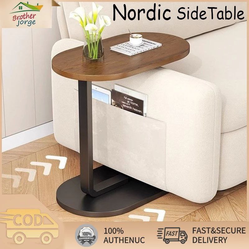 Side Table Set Table d'Appoint en Forme de C