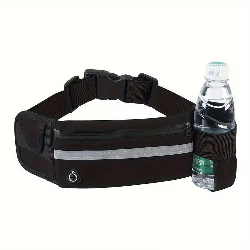 حقيبة خصر رياضية مزودة بشريط عاكس Sac banane sportif avec bande réfléchissante