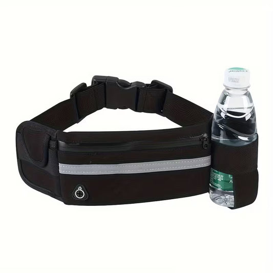 حقيبة خصر رياضية مزودة بشريط عاكس Sac banane sportif avec bande réfléchissante