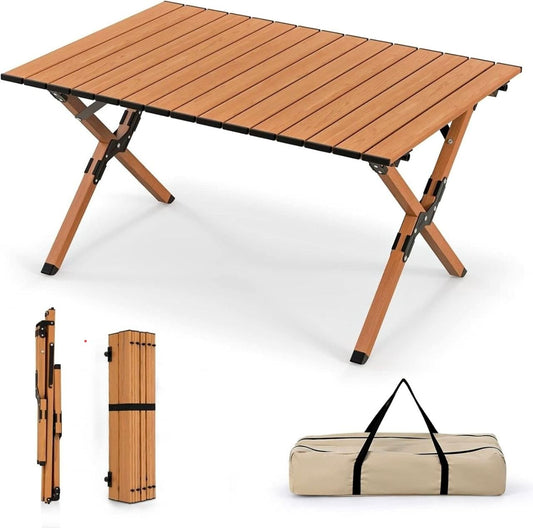 Table de pique-nique pliable, durable et robuste طاولة نزهة قابلة للطي، متينة وقوية، خفيفة الوزن وسهلة الحمل