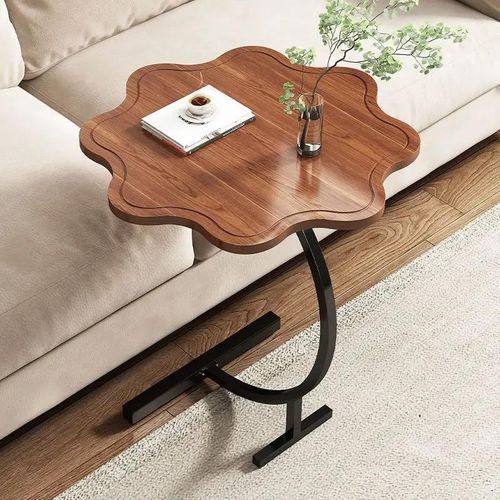 Table D'appoint Support en Forme de C طاولة جانبية على شكل حرف C