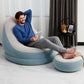 كرسي أريكة استرخاء قابل للنفخ محمول مع مسند للقدمين Chaise Longue Gonflable Portable avec Pouf Canapé Pliable