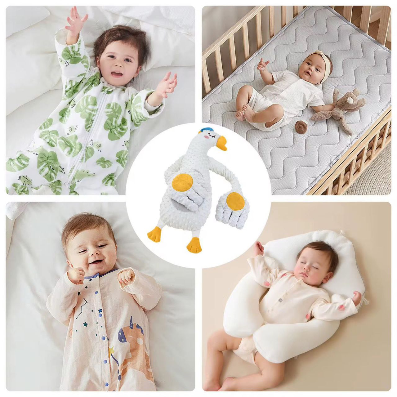 وسادة نوم للأطفال، دمية مهدئة، أداة مساعدة على النوم Oreiller pour bébé, poupée apaisante, aide au sommeil