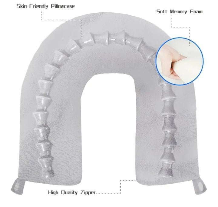 وسادة رقبة ميموري فوم للسفر والاسترخاء